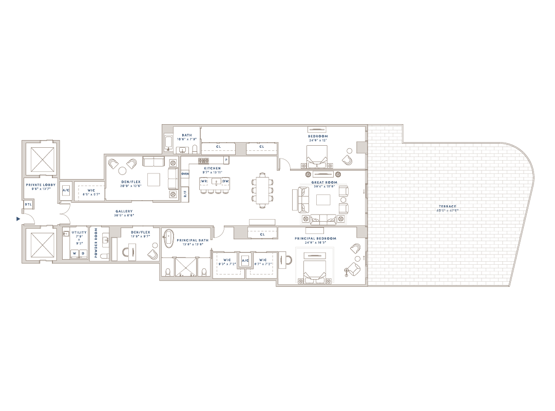 Floorplan Y-208 thumbnail