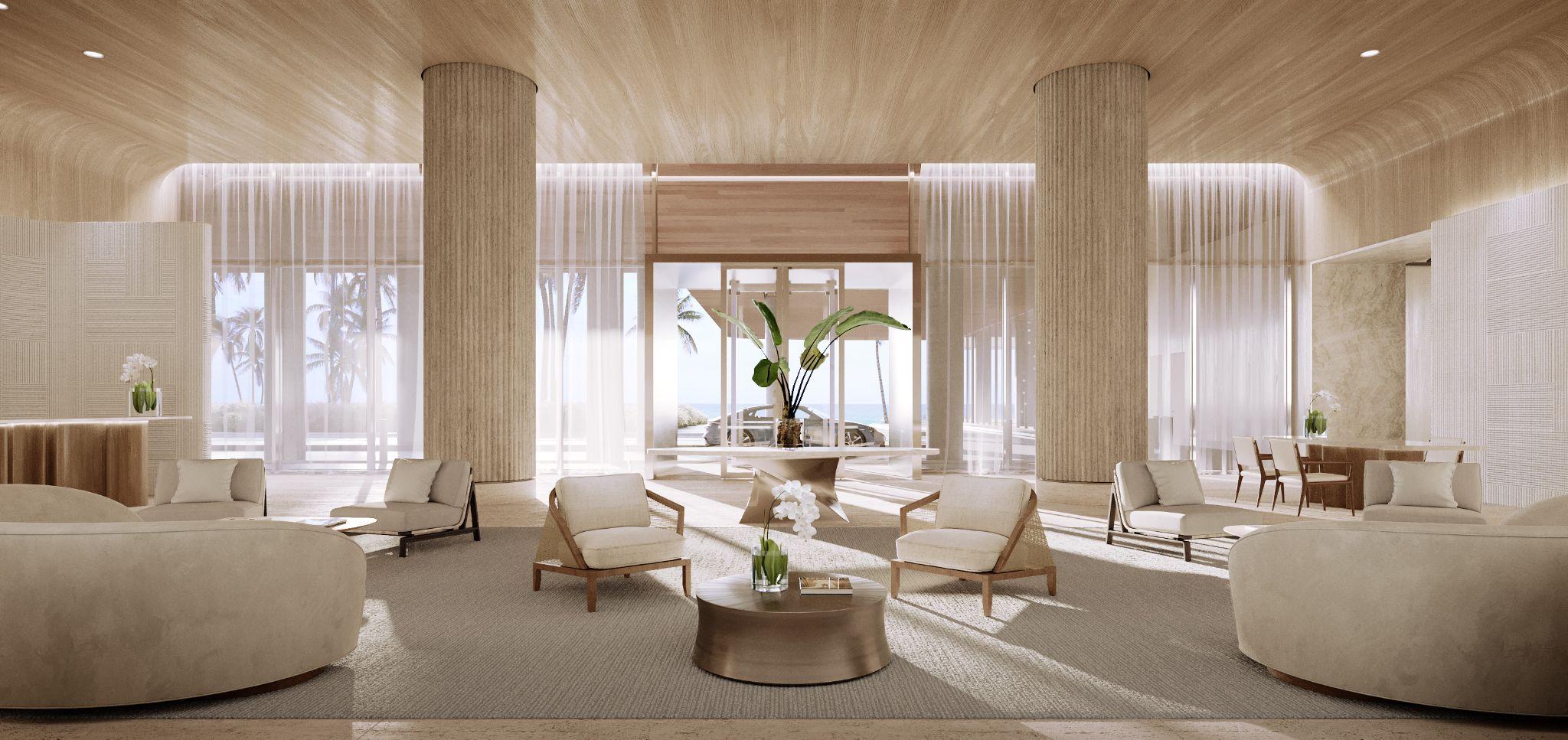 Elegant lobby view at Olara Residences featuring sophisticated design and luxurious ambiance.