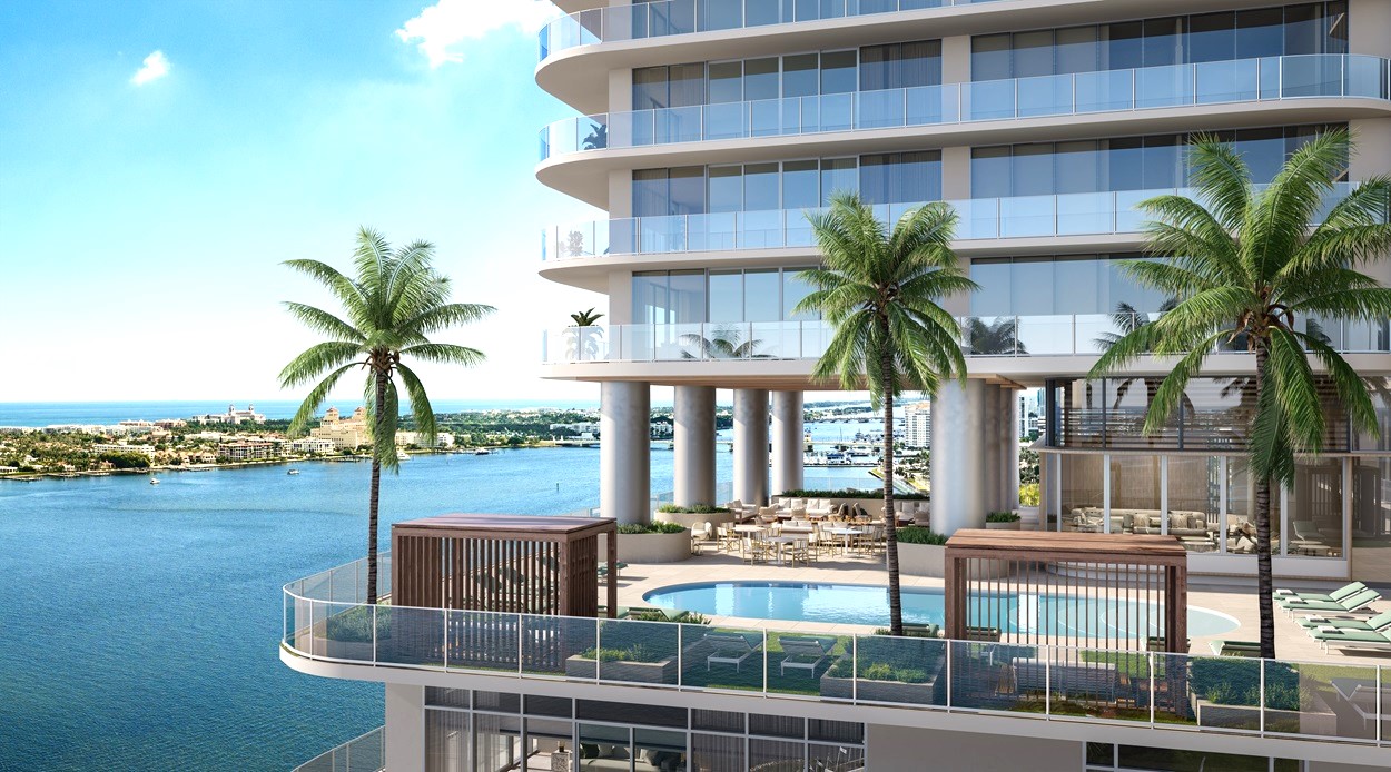 Breathtaking ocean view from Olara Residences showcasing serene waterfront scenery.